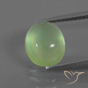 2.72ct Natural verde pêra Prehnite, oval, Transparente/Translúcido