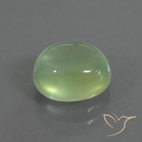 Prehnite verde pêra Natural 2.72ct, oval, Transparente/Translúcido