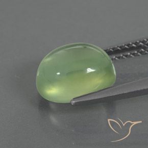 Prehnite verde pêra Natural 2.72ct, oval, Transparente/Translúcido