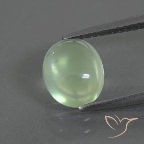 1.82ct Natural Amarelo Claro Verde Prehnite, oval, Transparente