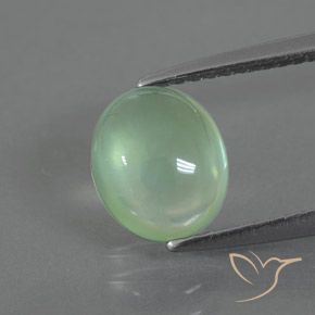 2.16ct Natural Amarelo Claro Verde Prehnite, oval, Transparente
