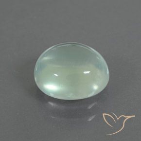 Prehnite Verde Sábio Muito Claro Natural 2.34ct, oval, Transparente