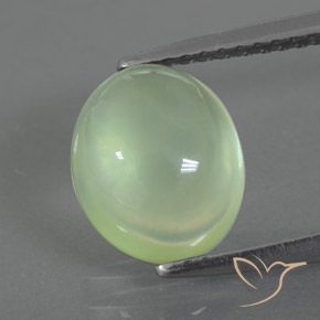 2.91ct Natural Amarelo verde Prehnite, oval, Transparente/Translúcido