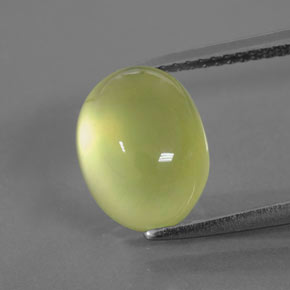 Prehnite Luz amarela Natural 5.33ct, Transparente, Transparente/Translúcido