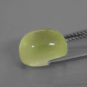 Prehnite Luz amarela Natural 5.33ct, Transparente, Transparente/Translúcido