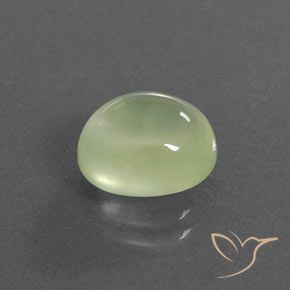 Prehnite Verde limão Natural 3.62ct, oval, Transparente/Translúcido