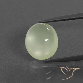 3.29ct Natural Verde oliva Prehnite, oval, Transparente/Translúcido