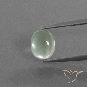 1.61ct Natural Verde amarelado claro Prehnite, oval, Transparente