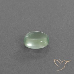 Prehnite Verde amarelado claro Natural 1.61ct, oval, Transparente
