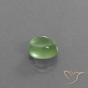 Prehnite Verde amarelado Natural 2.05ct, oval, Transparente/Translúcido