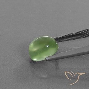 Prehnite Verde amarelado Natural 2.05ct, oval, Transparente/Translúcido