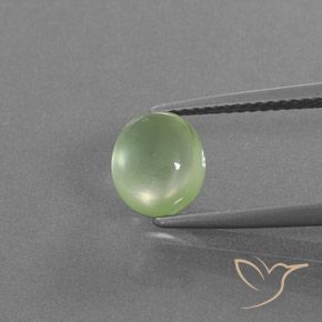 1.96ct Natural Verde médio Prehnite, oval, Transparente/Translúcido