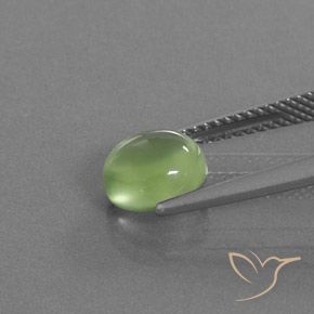 Prehnite Pêra Pêra Verde Natural 1.86ct, oval, Transparente