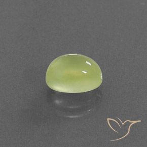 Prehnite Luz amarela Natural 2.05ct, oval, Transparente/Translúcido
