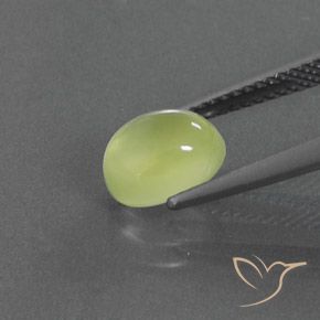 Prehnite Luz amarela Natural 2.05ct, oval, Transparente/Translúcido
