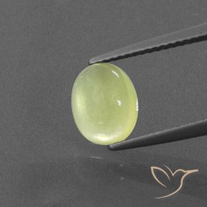 1.75ct Natural Amarelo limão claro Prehnite, oval, Transparente/Translúcido