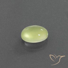 Prehnite Amarelo limão claro Natural 1.75ct, oval, Transparente/Translúcido