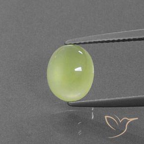 2.55ct Natural Amarelo limão claro Prehnite, oval, Transparente/Translúcido
