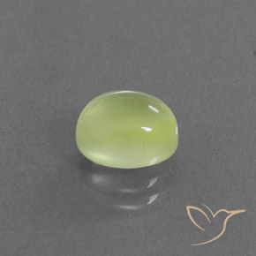 Prehnite Amarelo limão claro Natural 2.55ct, oval, Transparente/Translúcido