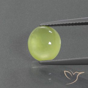 2.97ct Natural Luz amarela Prehnite, oval, Transparente/Translúcido