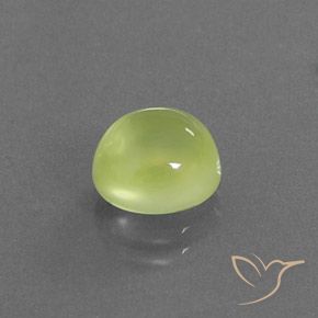 Prehnite Luz amarela Natural 2.97ct, oval, Transparente/Translúcido