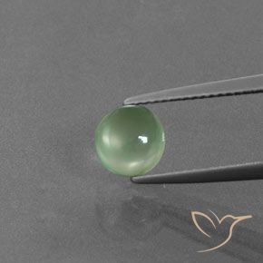 Prehnite Menta verde Natural 1.81ct, Corte Redondo, Transparente
