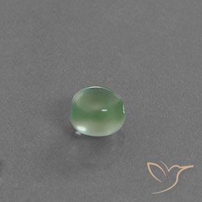 Prehnite Menta verde Natural 1.81ct, Corte Redondo, Transparente