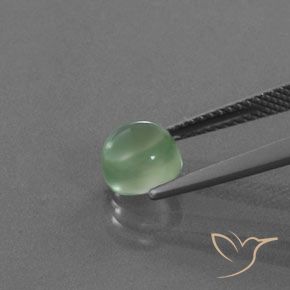 Prehnite Menta verde Natural 1.81ct, Corte Redondo, Transparente
