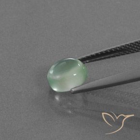 Prehnite Hortelã clara Natural 1.52ct, oval, Transparente