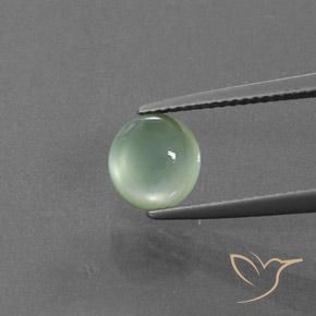 2.26ct Natural Luz verde Prehnite, Redondo, Transparente