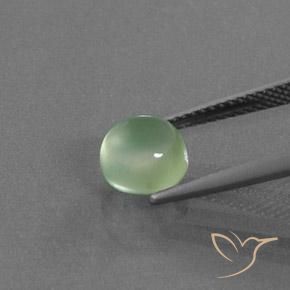 Prehnite Luz verde Natural 2.26ct, Redondo, Transparente