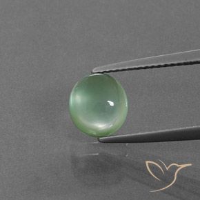 2.40ct Natural Hortelã clara Prehnite, oval, Transparente