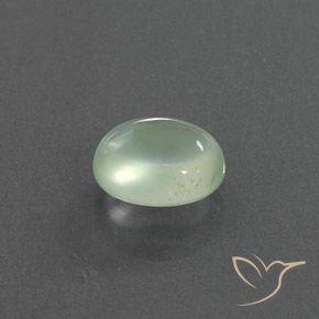 Prehnite Verde amarelado claro Natural 2.18ct, oval, Transparente