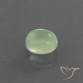 Prehnite Amarelo verde Natural 2.50ct, oval, Transparente/Translúcido