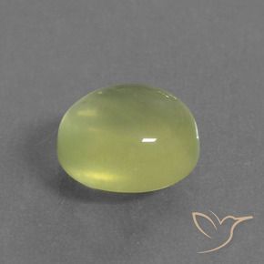 Prehnite Amarelo Esverdeado Claro Natural 2.13ct, oval, Transparente