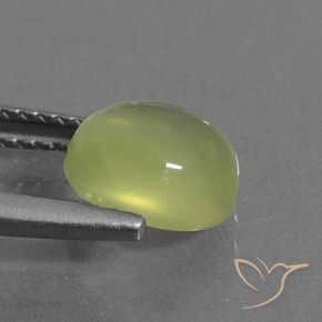 Prehnite Amarelo Esverdeado Claro Natural 2.13ct, oval, Transparente