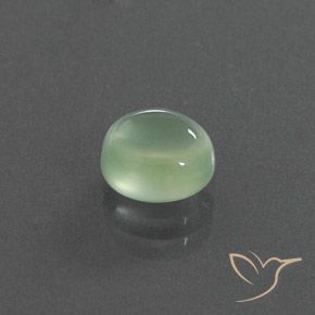 Prehnite Verde Pêra Claro Natural 2.17ct, oval, Transparente/Translúcido