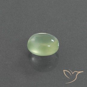Prehnite Verde Limão Pálido Natural 1.76ct, oval, Transparente