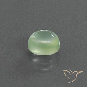 Prehnite Verde amarelado claro Natural 2.34ct, oval, Transparente/Translúcido