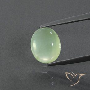 2.24ct Natural Verde amarelado claro Prehnite, oval, Transparente/Translúcido