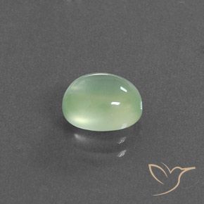 Prehnite Verde amarelado claro Natural 2.24ct, oval, Transparente/Translúcido