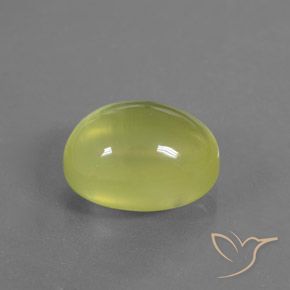 Prehnite Luz amarela Natural 5.05ct, oval, Transparente/Translúcido