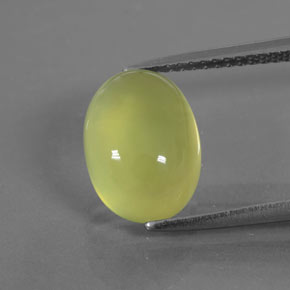 Prehnita verde natural 4,26ct, transparente, transparente/translúcido
