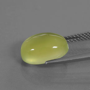 Prehnita verde natural 4,26ct, transparente, transparente/translúcido