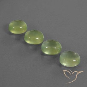6.98ctw Natural Verde limão Prehnite, oval, Transparente