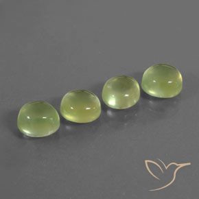 6.69ctw Natural Amarelo limão claro Prehnite, oval, Transparente