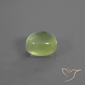 Prehnite Amarelo verde Natural 2.62ct, oval, Transparente