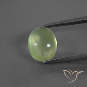2.98ct Natural Verde médio Prehnite, oval, Transparente