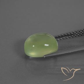Prehnite Verde médio Natural 2.98ct, oval, Transparente