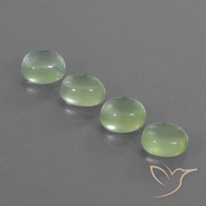 9.79ctw Natural Pêra Pêra Verde Prehnite, oval, Transparente